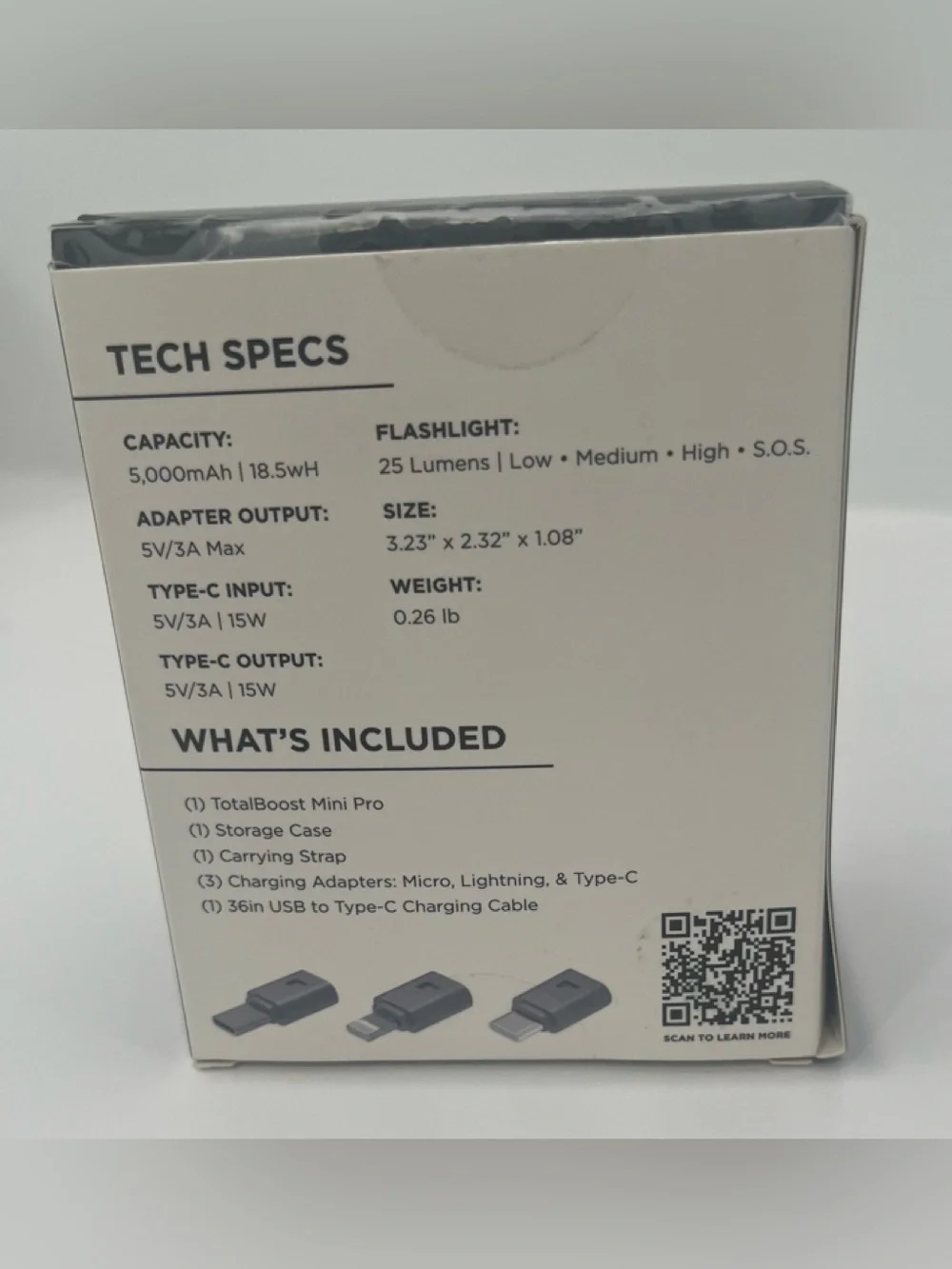 LIMITLESS TotalBoost Mini Pro Portable Power Bank
